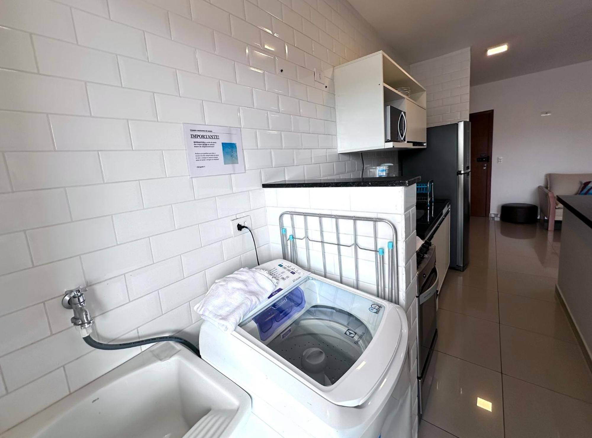 Apto Excelente C/Ar, Varanda Gourmet E Piscina Убатуба Экстерьер фото